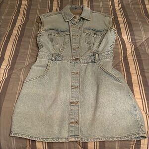 Zara Denim Sleeveless Dress, gently used